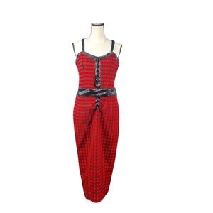 Unique Vintage Plus Plaid Pencil Dress
